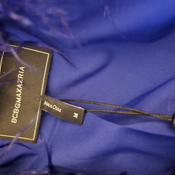 BCBGMAXAZRIA Arctic Faux Fur Coat in Spectrum Blue - Picture 7 of 9